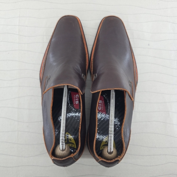 Toschi Mens CarbonLite Loafers Brown Orange Soft Leather CIS Equipped Size 11.5 - Picture 8 of 14